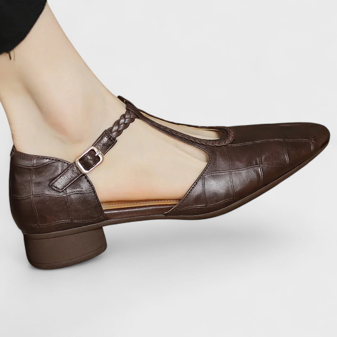 Elena – Women’s Leather Comfort Shoes with Arch Support