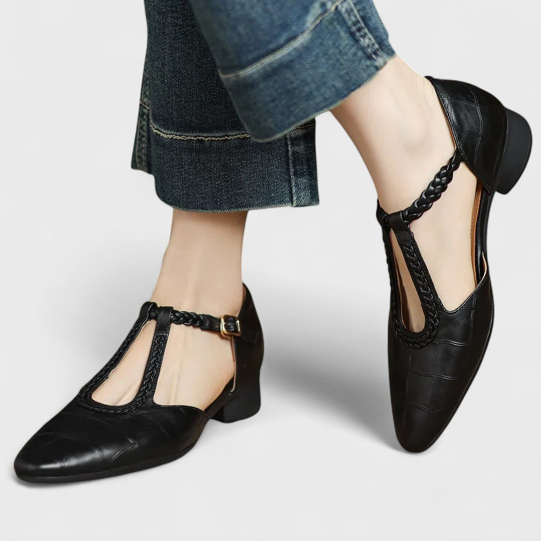 Elena – Women’s Leather Comfort Shoes with Arch Support