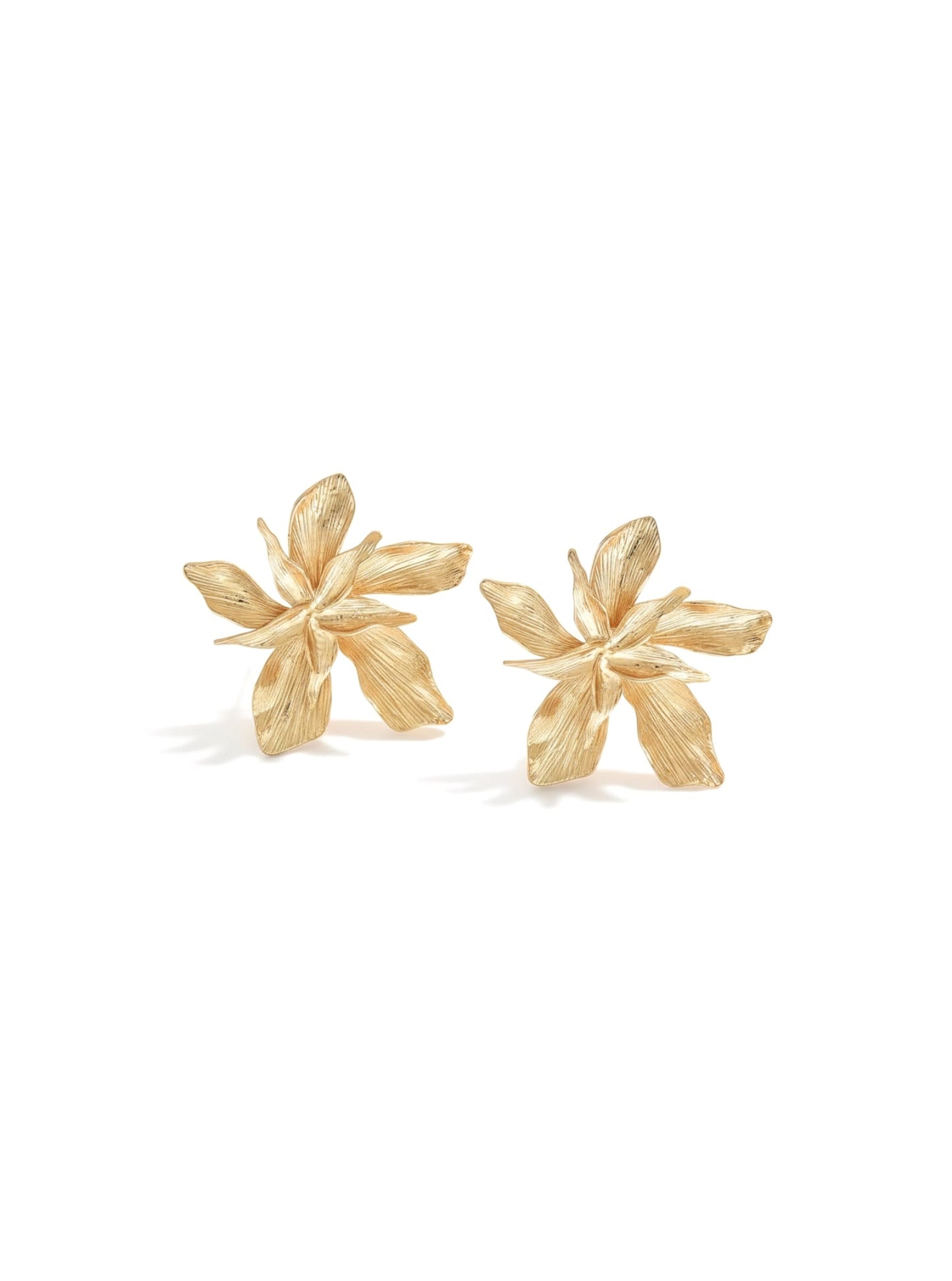 Lana | Sculpted Golden Blossom Drops