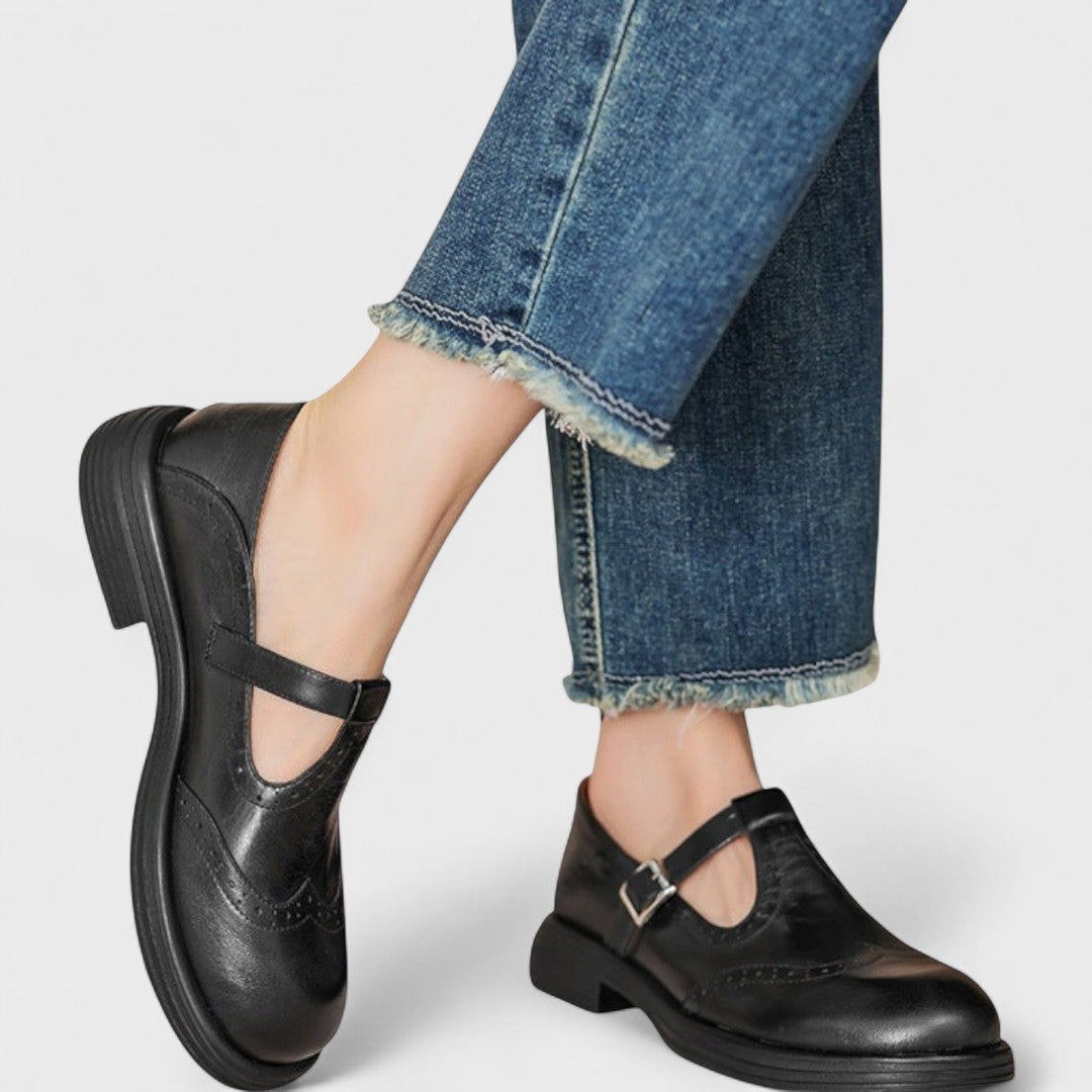 Elisa – Elegant Leather Comfort Heels