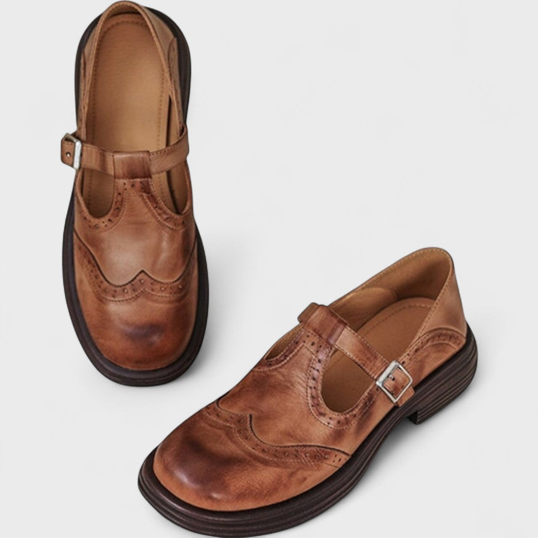 Elisa – Elegant Leather Comfort Heels