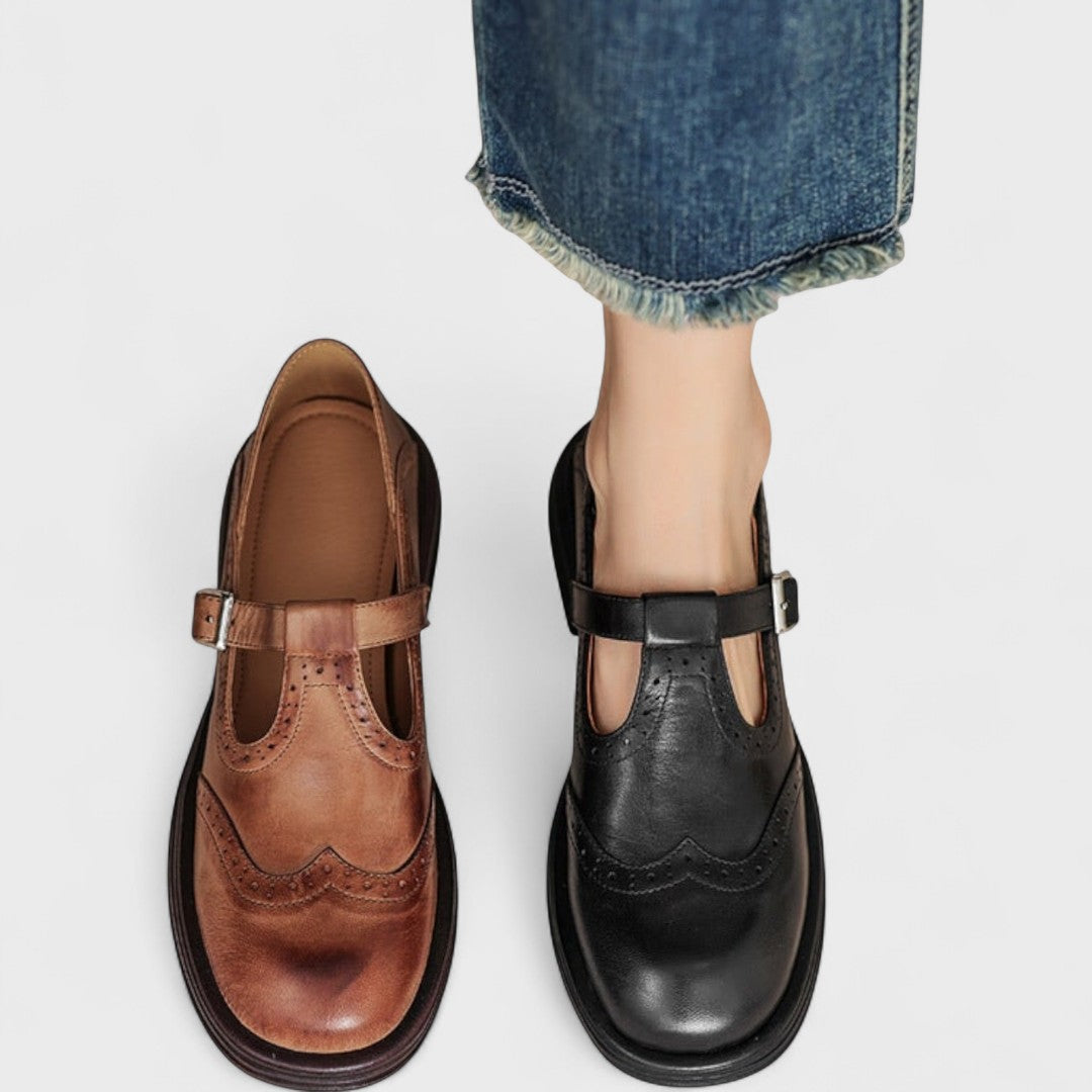 Elisa – Elegant Leather Comfort Heels