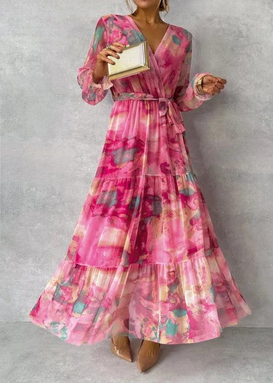 Meli – Floral Print Wrap Dress