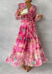Meli – Floral Print Wrap Dress