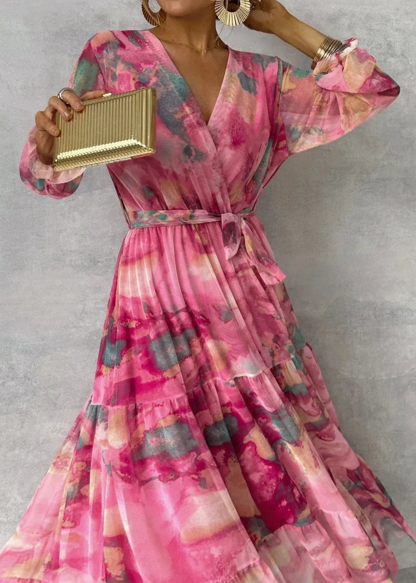 Meli – Floral Print Wrap Dress