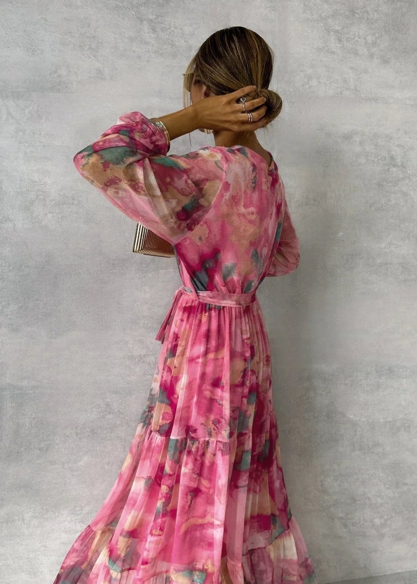 Meli – Floral Print Wrap Dress