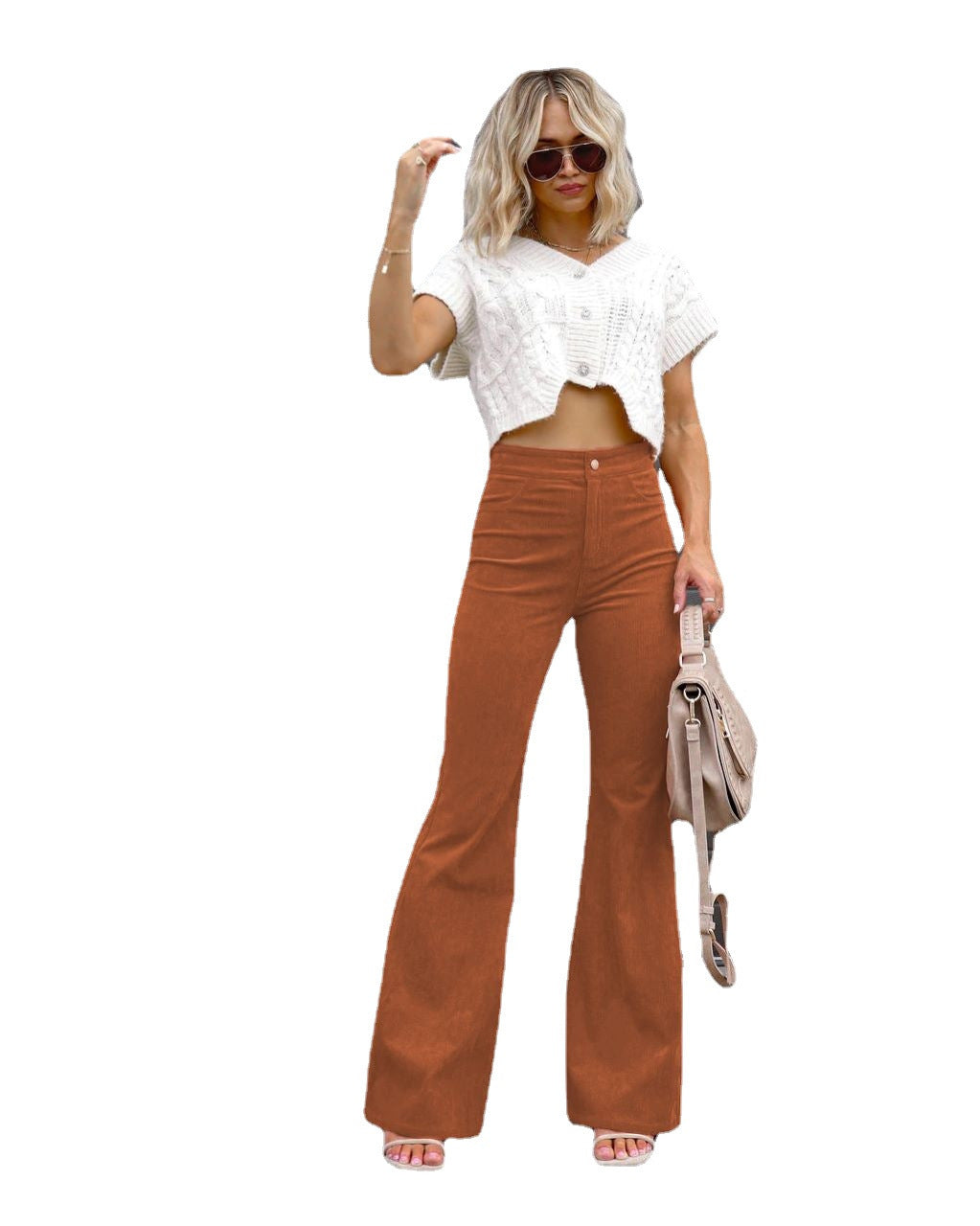 Aria | The High-Rise Signature Corduroy Trouser