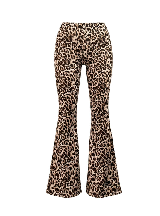 The Icon Leopard Bootcut Pants
