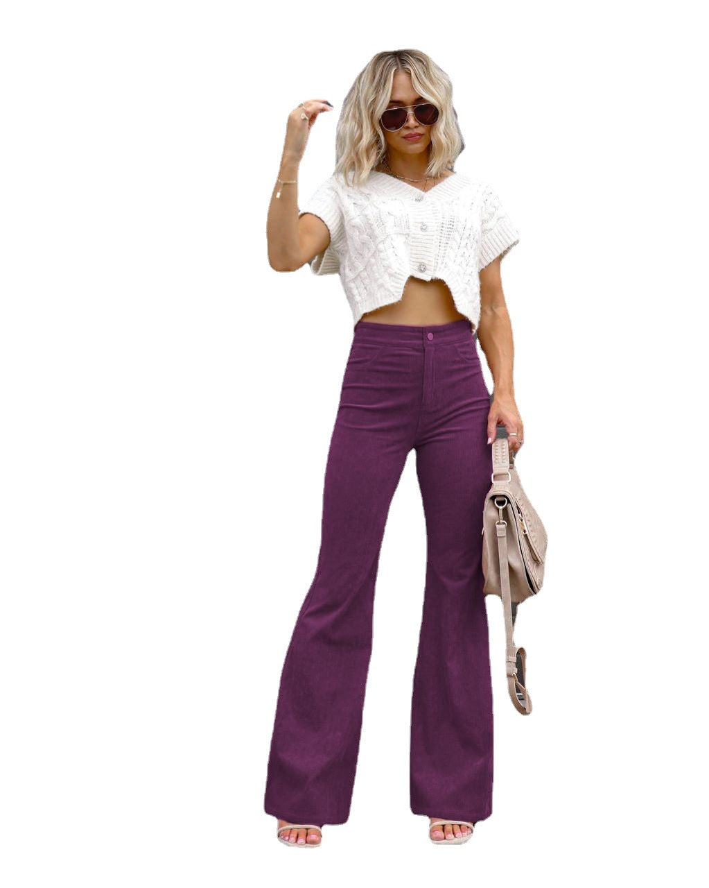 Aria | The High-Rise Signature Corduroy Trouser
