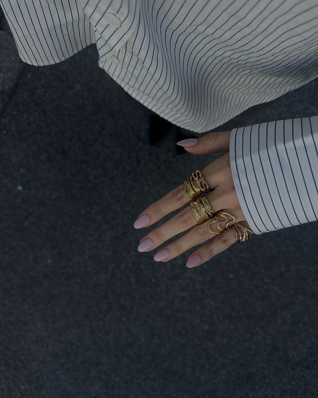 Almareine | Luxe Polished Gold Band
