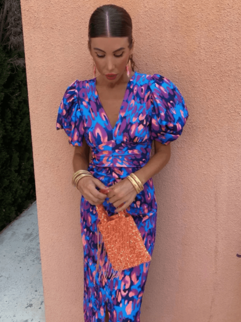 Ursula – "Bold Silhouette" Vogue Print Dress