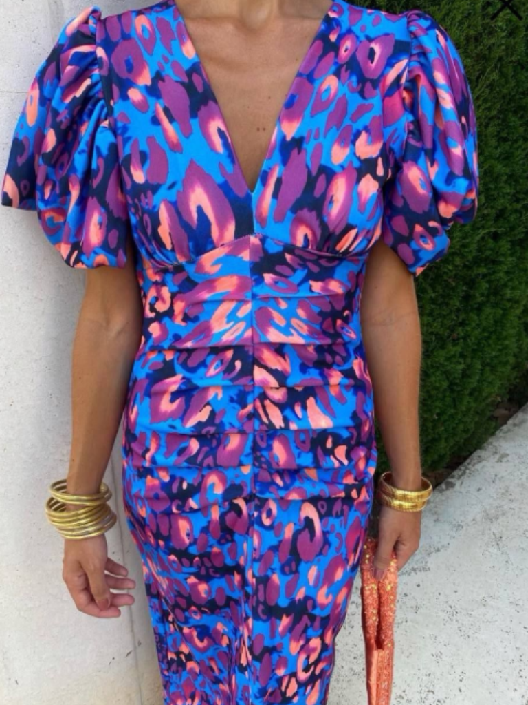 Ursula – "Bold Silhouette" Vogue Print Dress